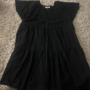 Universal Thread Black Tiered Midi Dress